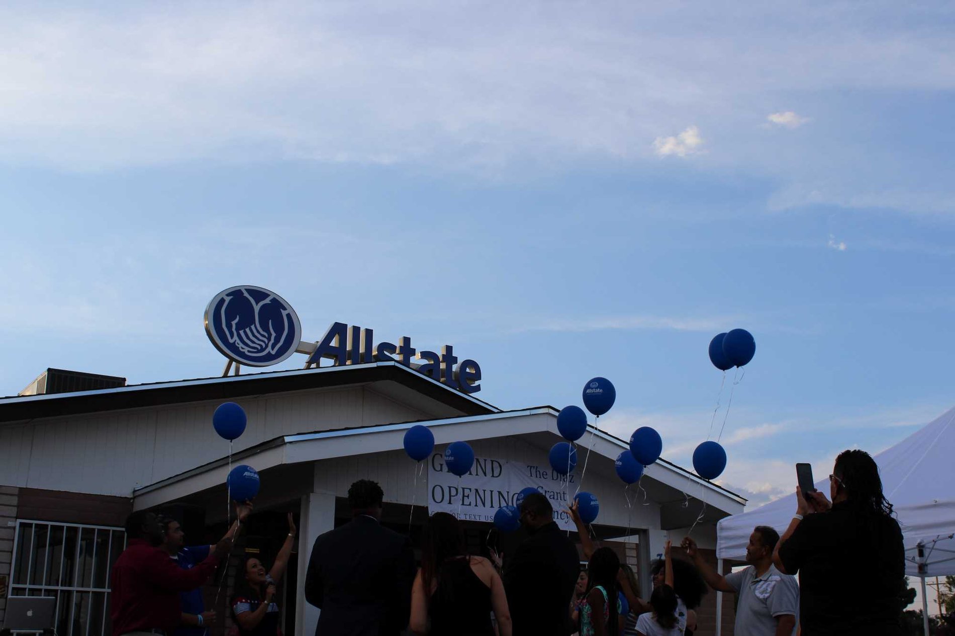 Sending our Allstate balloons into the world for good wishes and prosperity!
