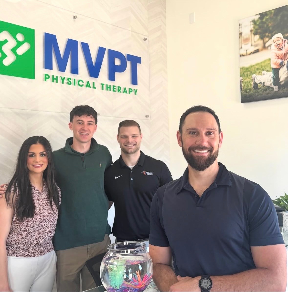 Biddeford MVPT Physical Therapy. Team. Clinic. Kaitlyn W, Cameron M, Domenic S, Andrew G. Community. Fun. Engagement. Maine.