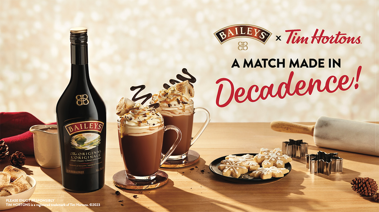 hot chocolate and bottle shot of special edition recipe