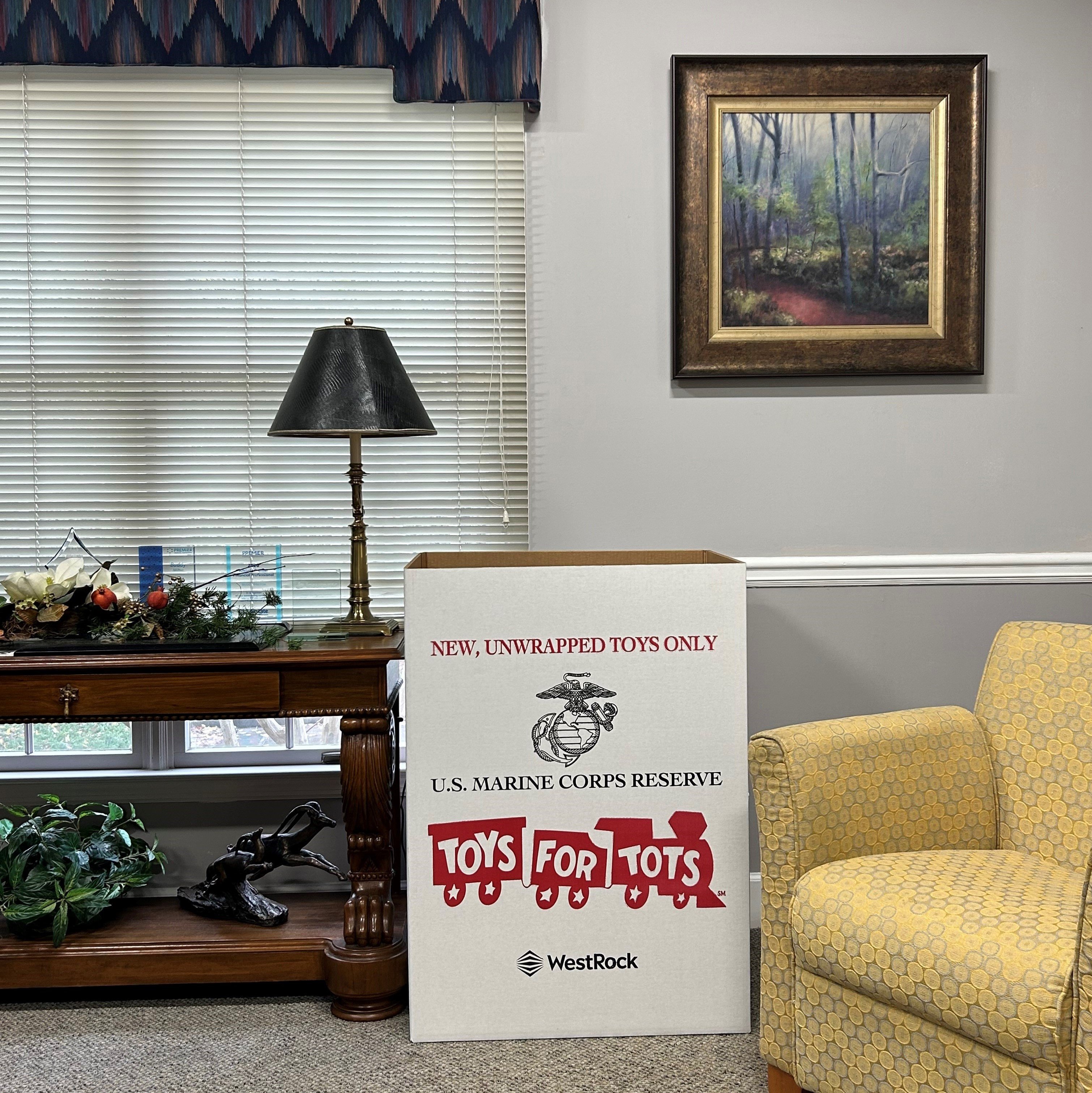 Ready to accept donations for the 75th Anniversary of the United States Marine Corps Toys for Tots Program during the 2022 Holiday Season!