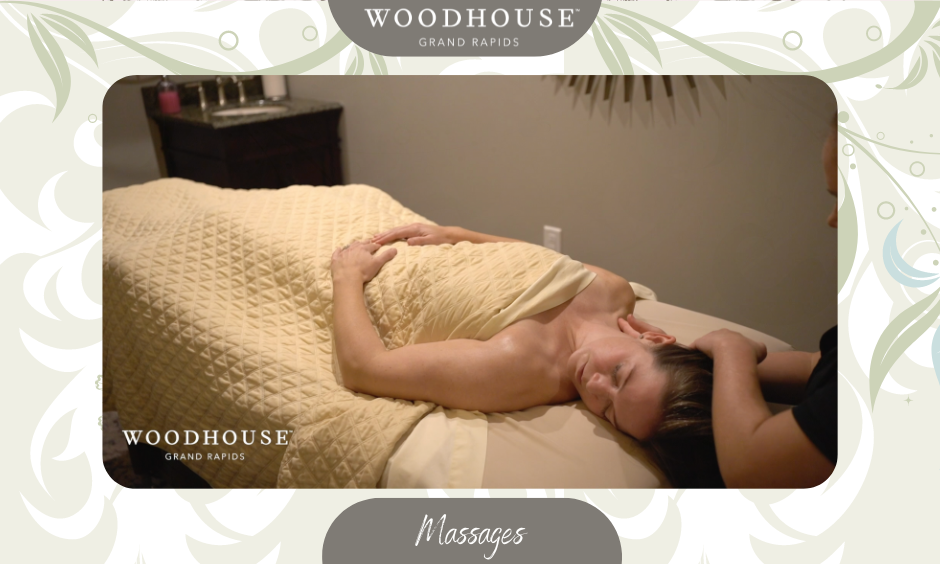 Women getting one of our massages.