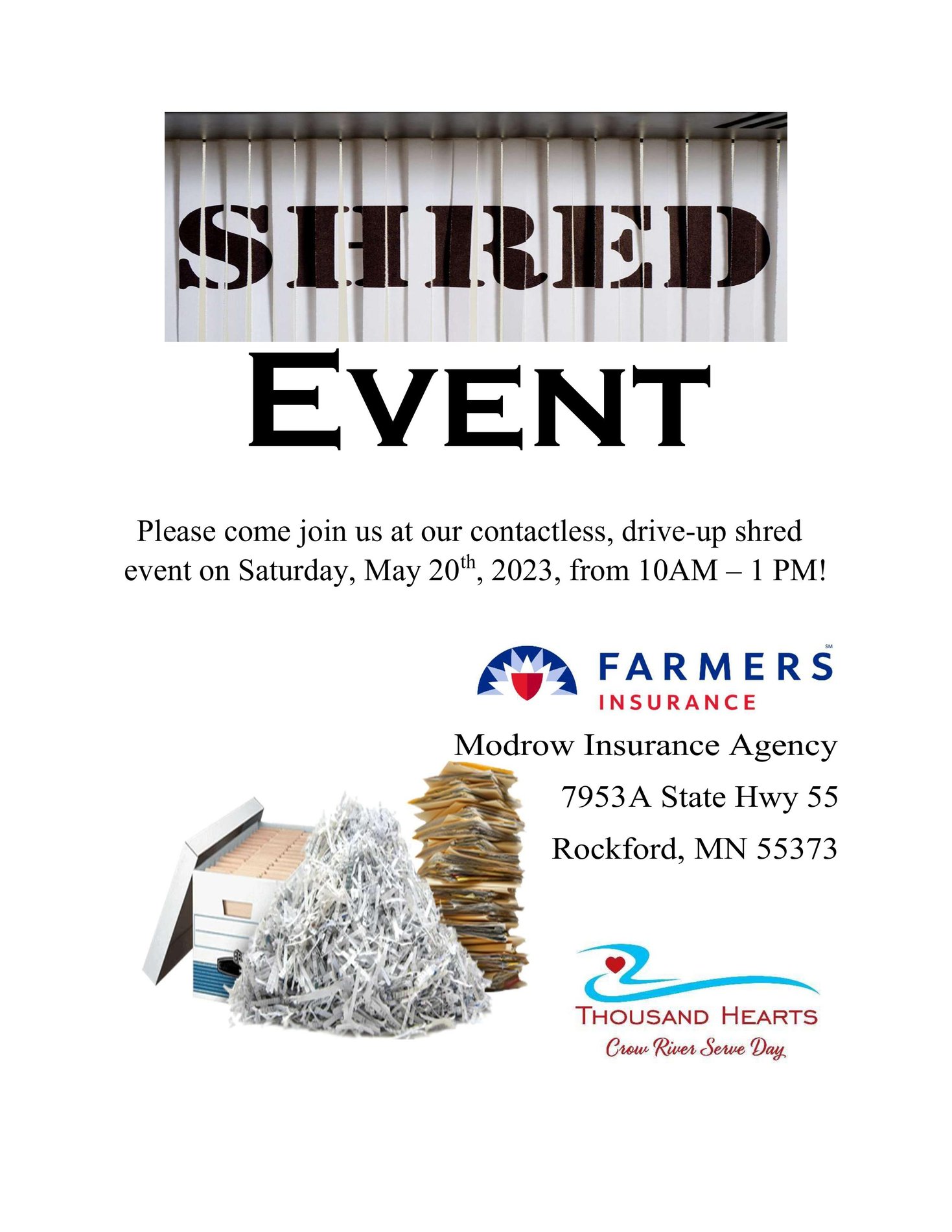 1,000 Hearts Serve Day Document Shredding