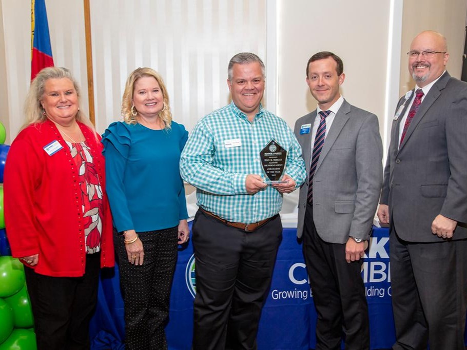 Burke County Chamber of Commerce awarded Ryan Morgan the Ambassador of the year for 2023.
