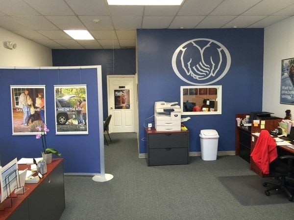 The interior of our office that has gone through some changes. We have 4 customer facing desks to meet your needs. There is a private office, in the back, to meet with our Personal Financial Representative -- Tyler Tiesing. A Personal Financial Representative is provided free of charge to Allstate customers.