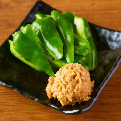 鶏みそ生ピーマン