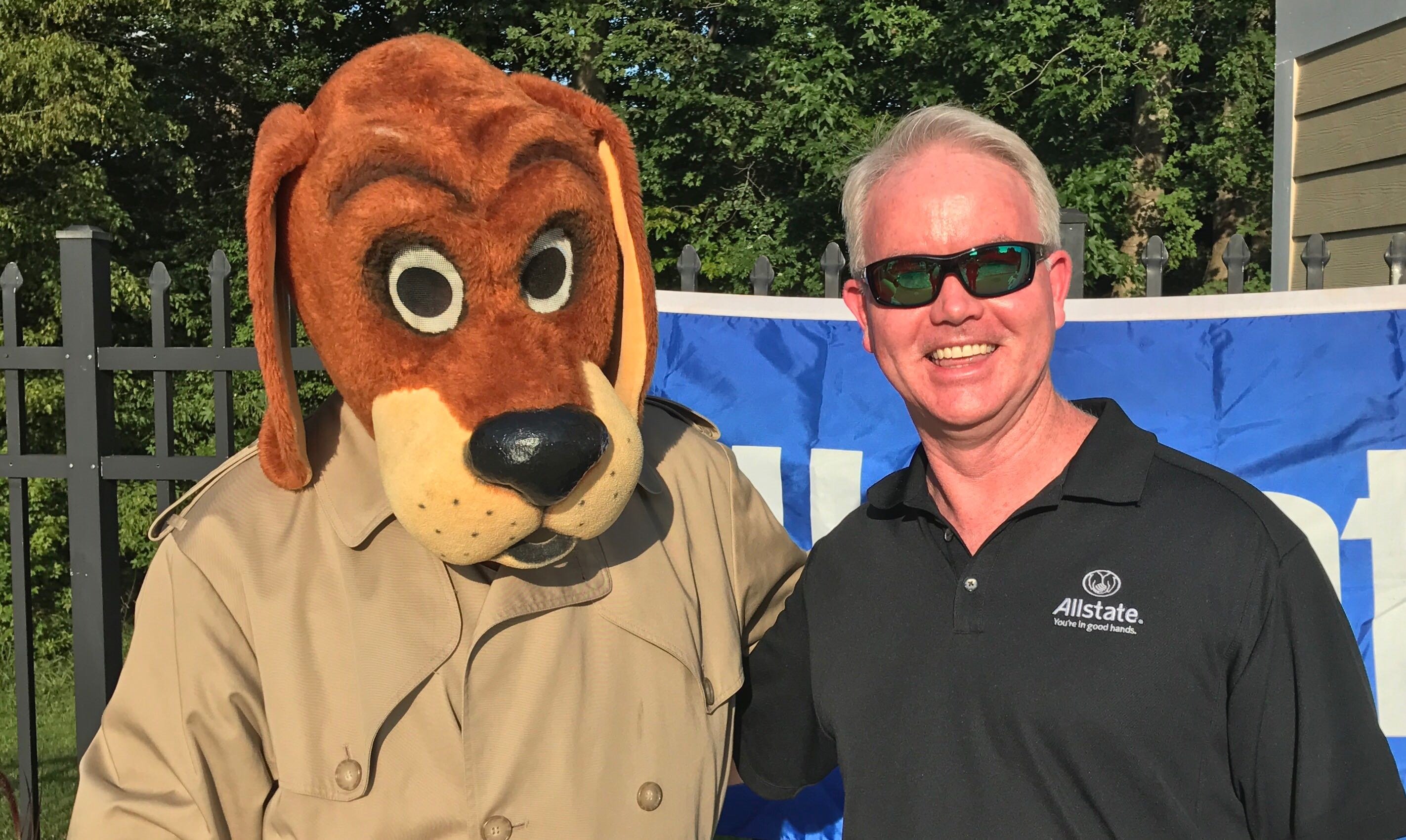 McGruff the Crime Dog & Tom at a community event