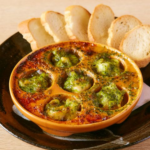 つぶ貝のガーリック焼き