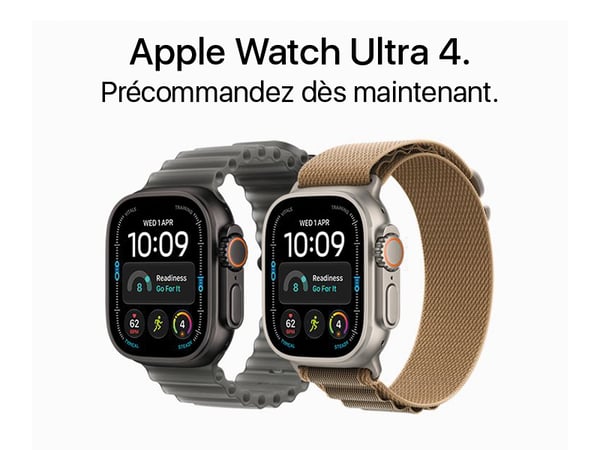 Précommandez votre nouvelle Apple Watch Ultra 4 chez Boulanger Toulon - La Garde