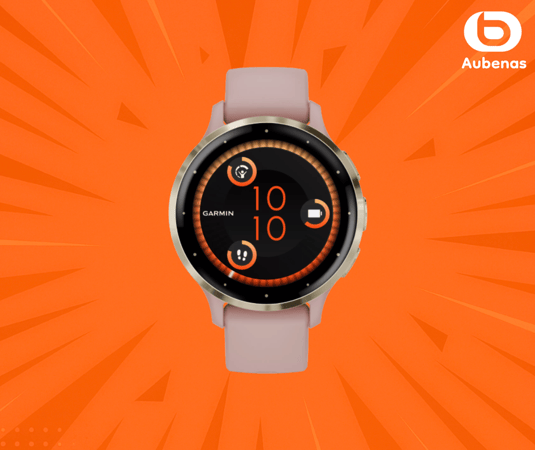 Montre sport GARMIN Venu 3S pink Dawn + Peach Gold