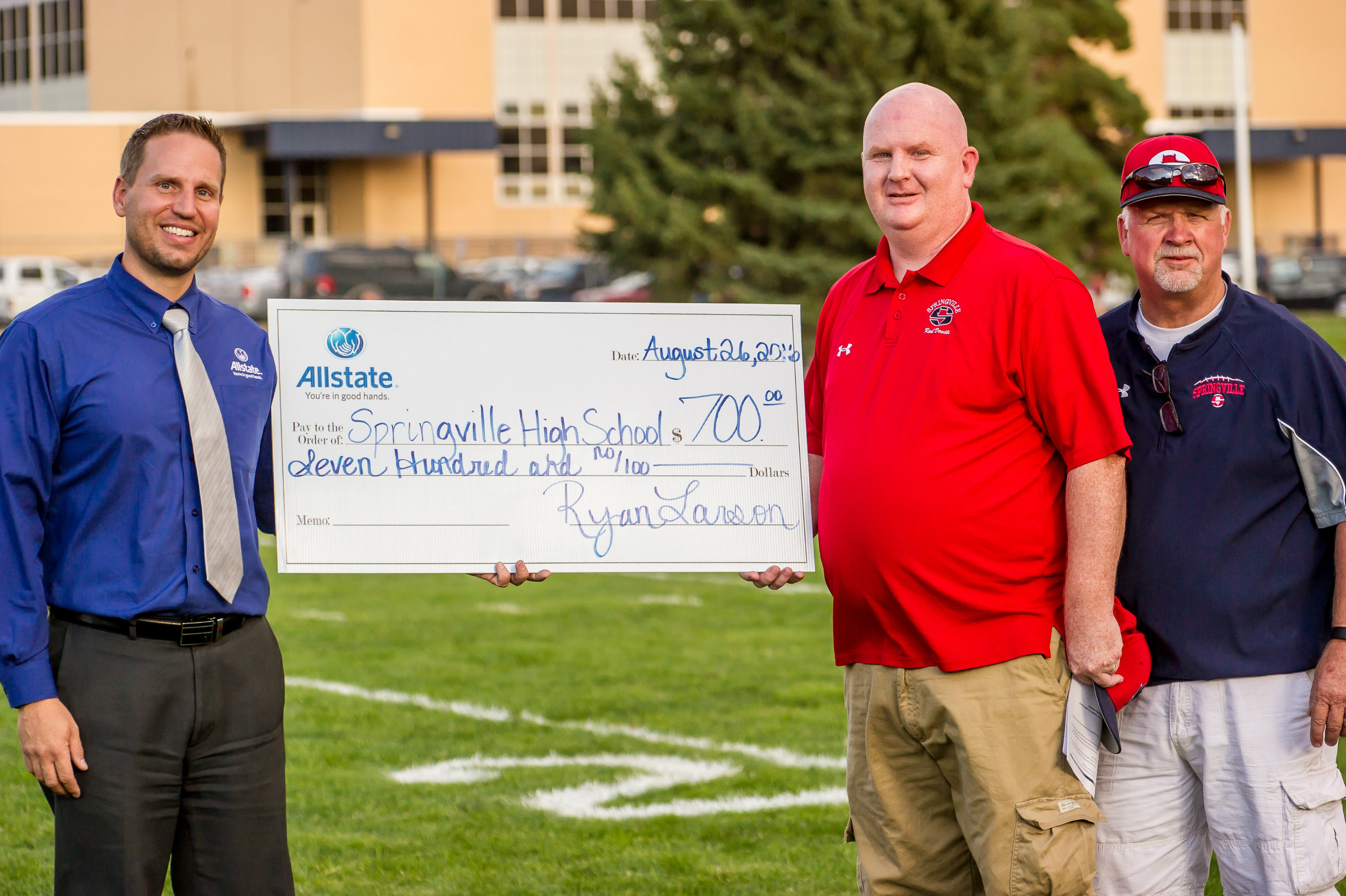 Allstate Donation to Springville High School