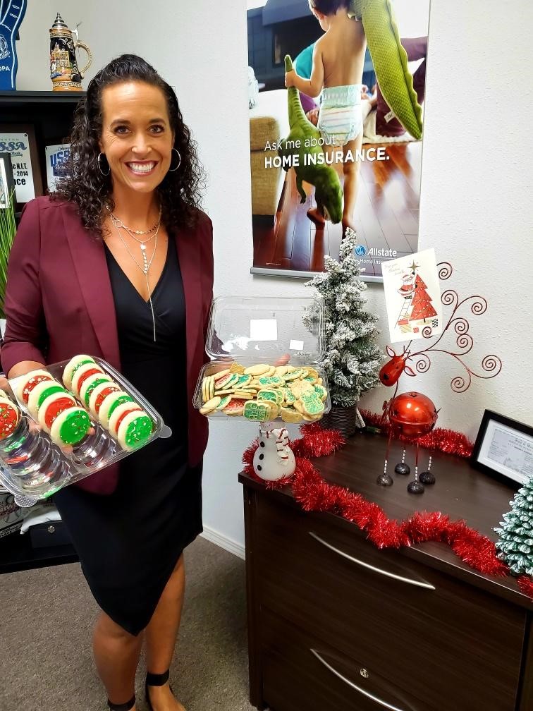 Holiday cookie in office