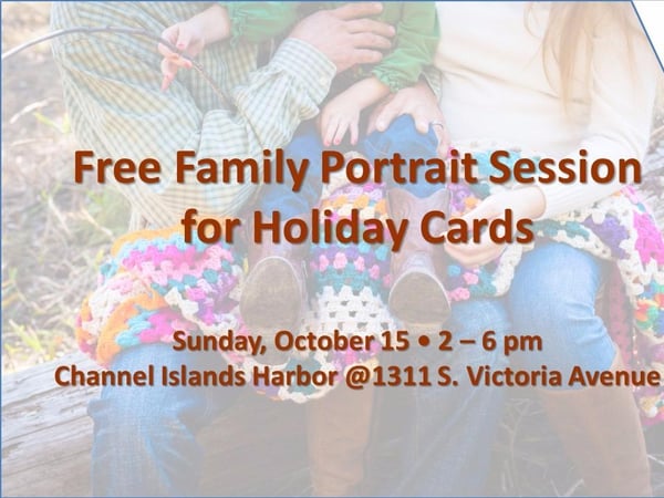 Oct. 15 Event: Free Family Photography Session for Holiday Cards