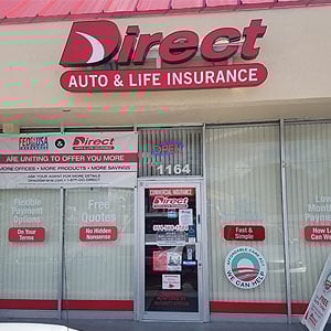 Front of Direct Auto store at 1164 North State Road 7, Lauderhill