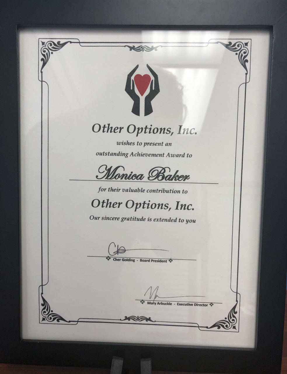 My agency in grateful to partner with Other Option to serve our fellow Oklahomans in need.