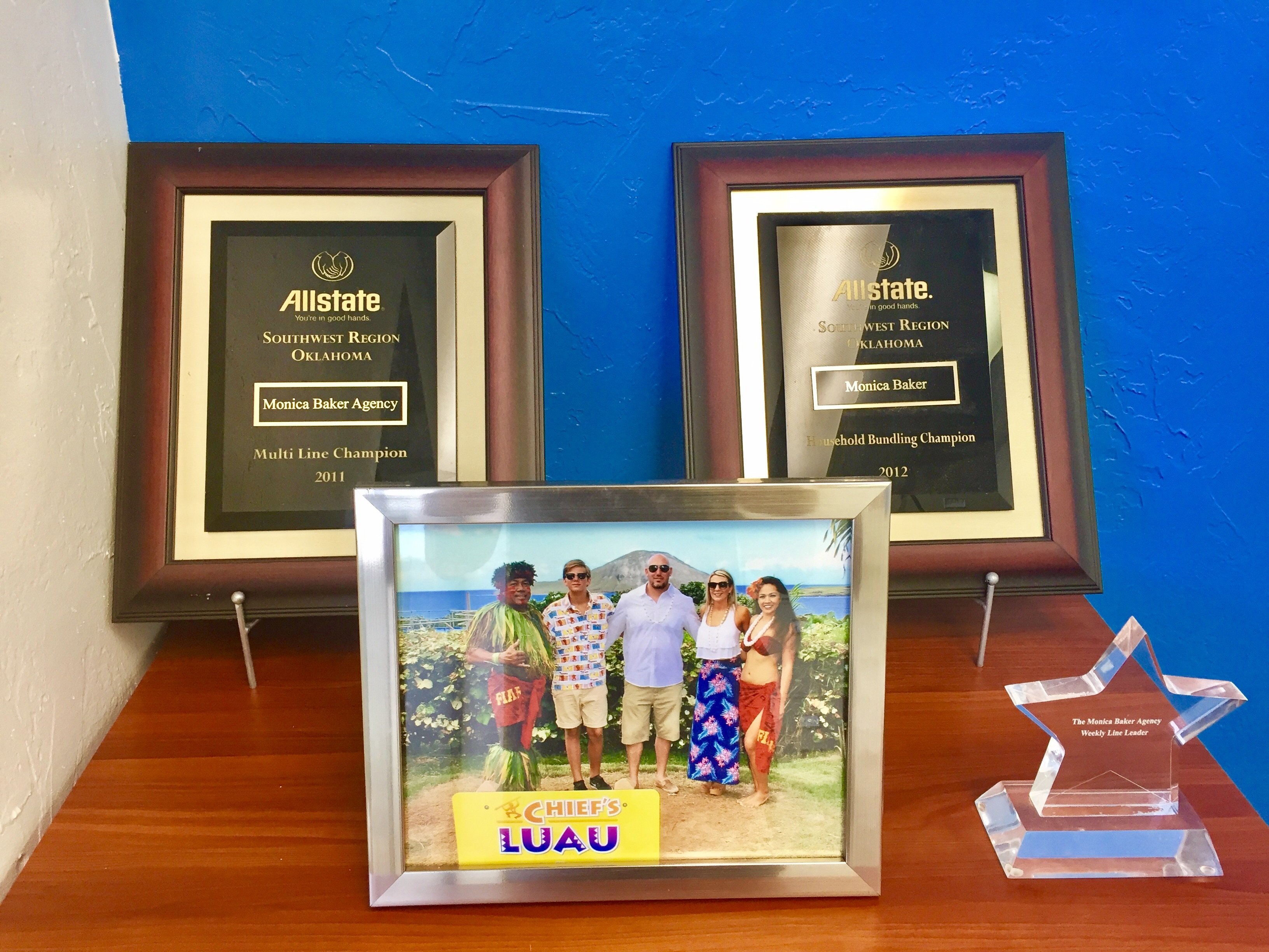 My family and awards.