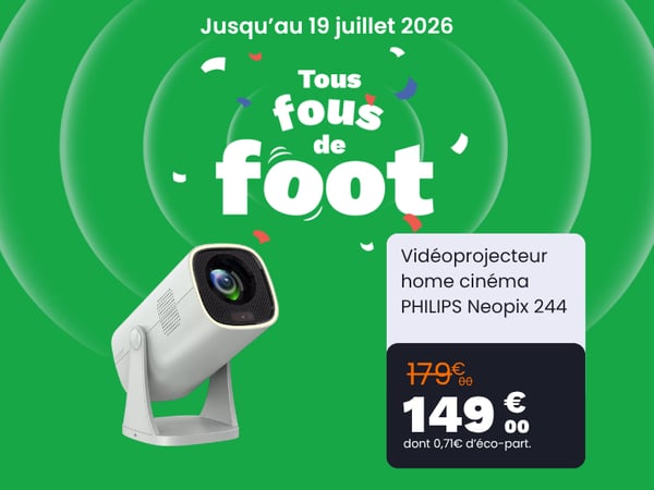 Vidéoprojecteur home cinéma PHILIPS Neopix 244
chez boulanger lyon cordeliers