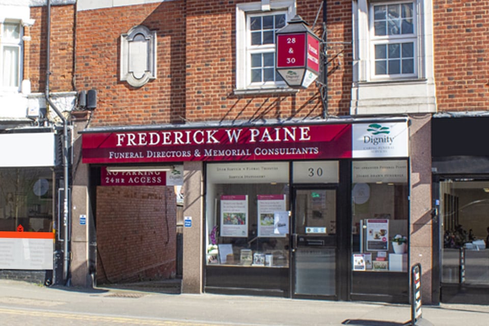 Frederick W Paine Funeral Directors in Worcester Park