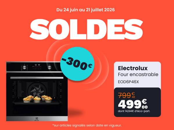 Four encastrable ELECTROLUX EOD6P46X Pyrolyse Chaleur tournante et Vapeur SteamBake 72L dans votre magasin Boulanger Saint Omer !