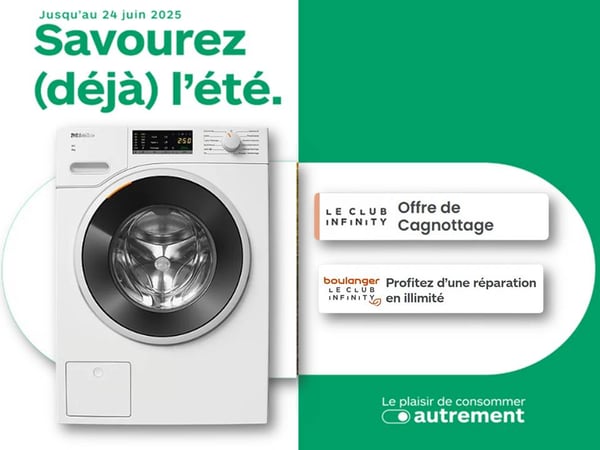 Des offres sur les lave-linges chez Boulanger Bordeaux Mérignac
