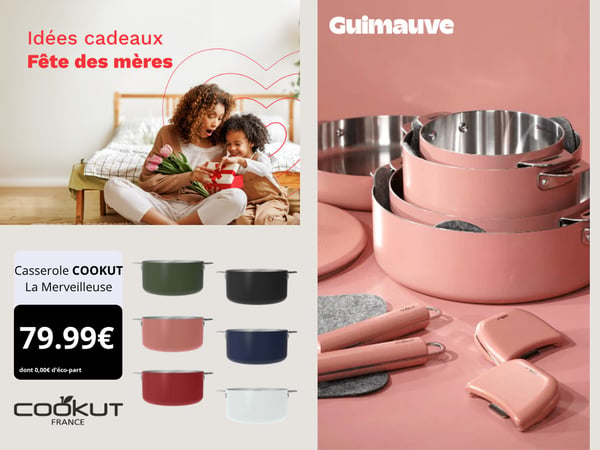 Casserole COOKUT LA MERVEILLEUSE INOX 20CM - GUIMAUVE