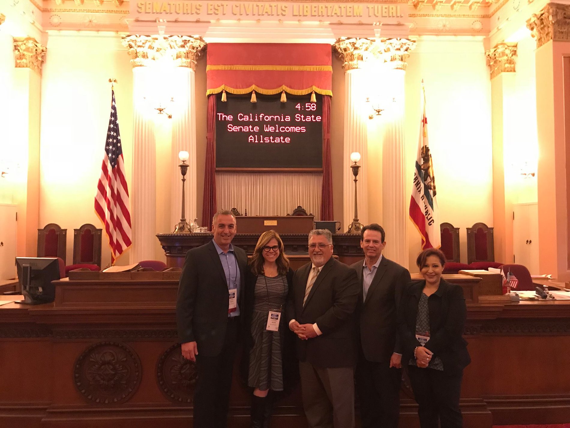 Great time visiting the Capitol & spending time with our Senator, Anthony J. Portantino, on the Senate Floor!