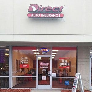 Front of Direct Auto store at 1507 South Cannon Boulevard, Kannapolis