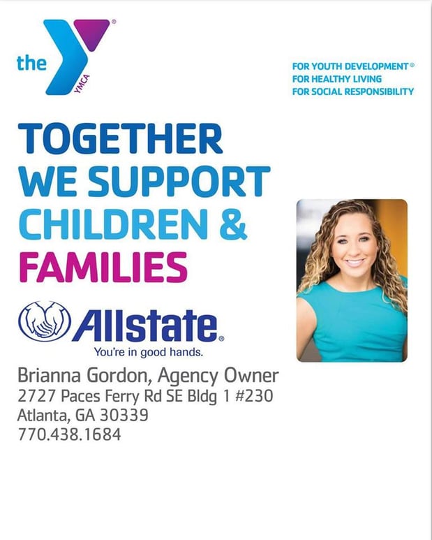Together we support children and families with the YMCA!
