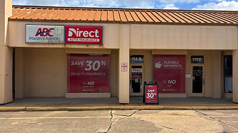 Direct Auto Insurance storefront located at 114B Arnould Blvd, Lafayette