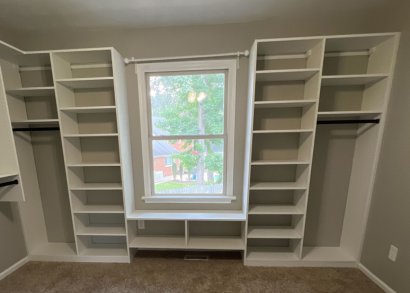 Walk-in closet by California Closets Virginia Beach, Virginia.