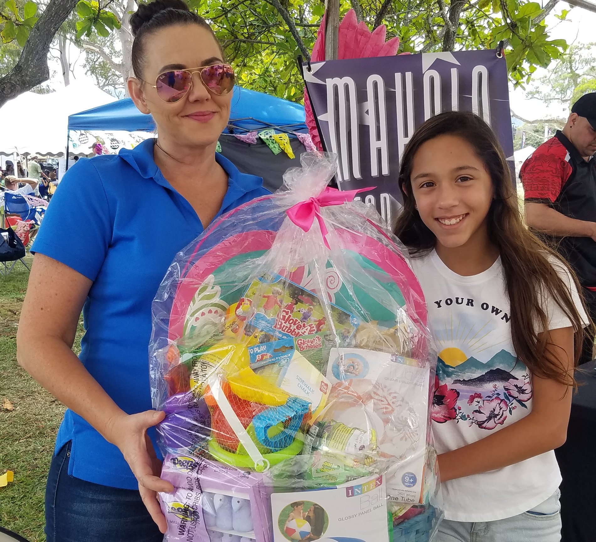 And the WINNER is..... Summer fun in a big basket.