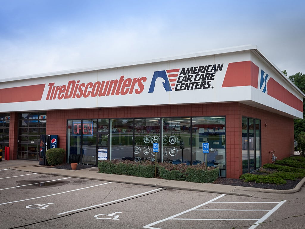 front of store