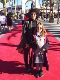 Sharing Harry Potter World at Universal Studios with Mak.