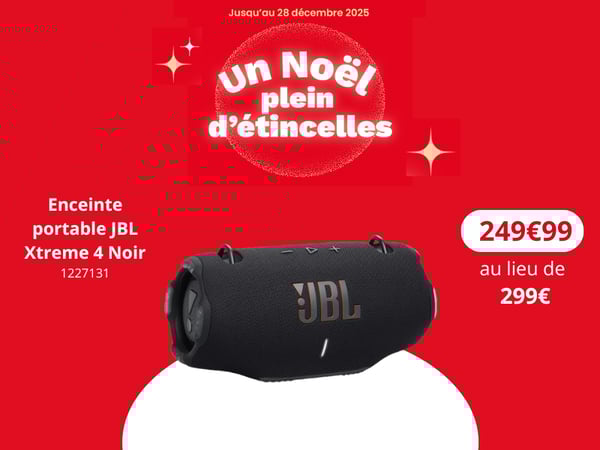 offre noel, Enceinte portable JBL Xtreme 4 Noir