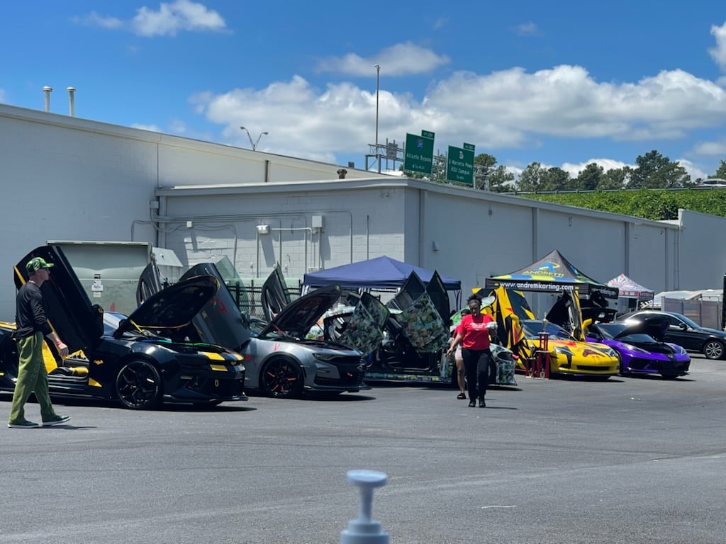 Representing Allstate at the Themed Cars R Us car show