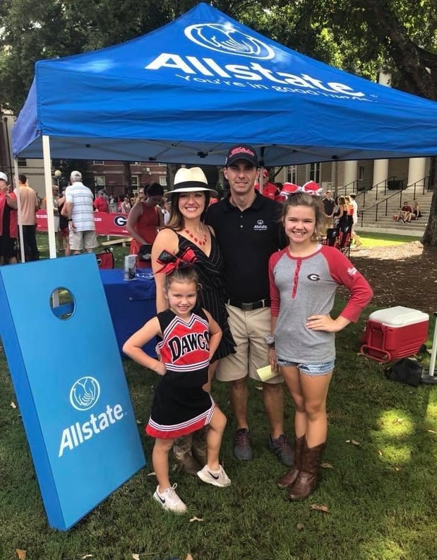 Nix family football tailgate
