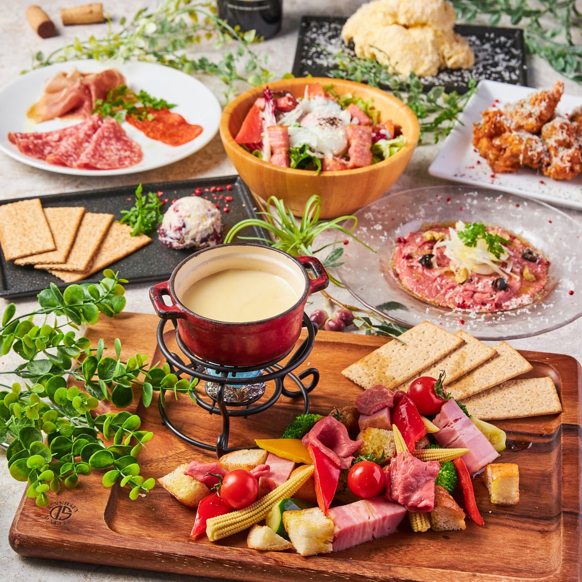 *Formaggio★メリメロチーズフォンデュ付きチーズ三昧♪2時間飲み放題付*7品 3500円