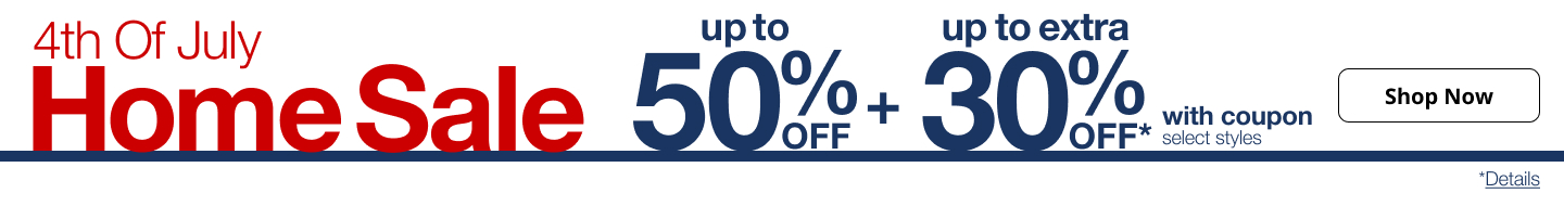 Save up to 50% off during JCPenney's 4th of July Home Sale