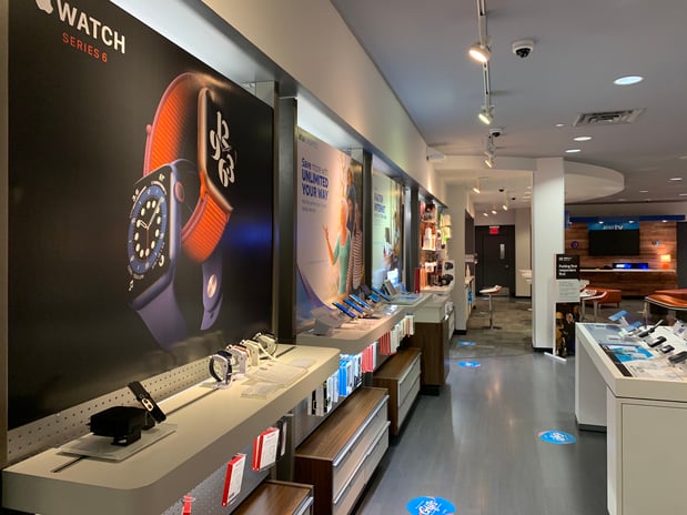 Left side of store
