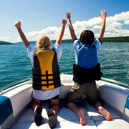 Kids on Boat