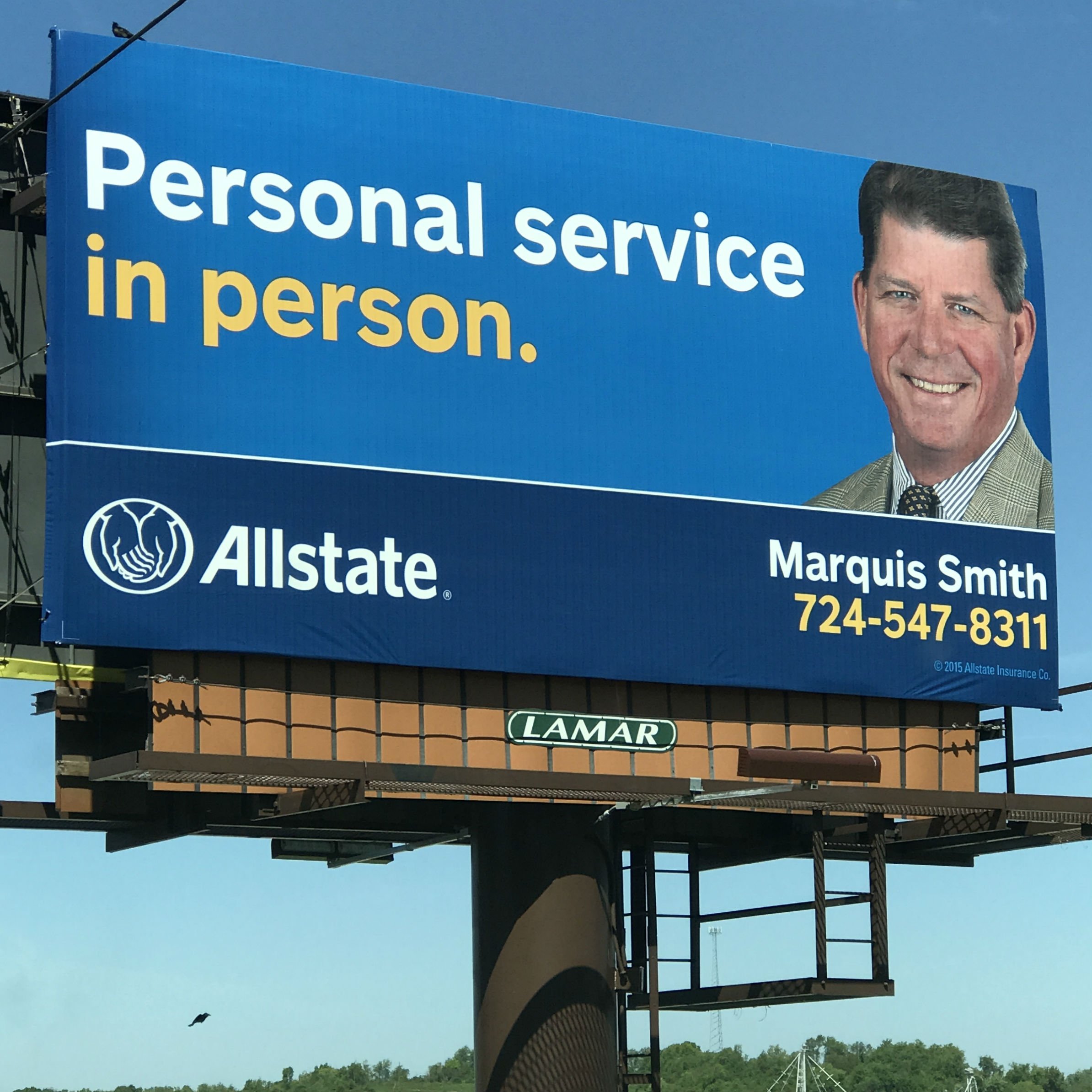 Personal service in person.