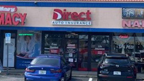 Direct Auto Insurance storefront located at 30604 US Highway 19 N, Palm Harbor
