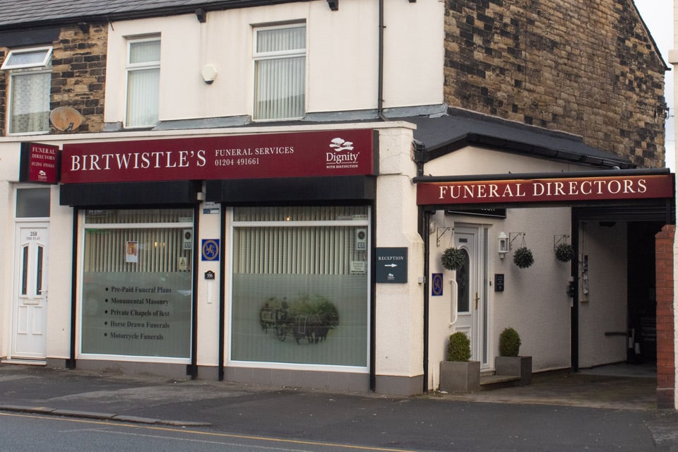 Birtwistle's Funeral Directors in Bolton, Greater Manchester.