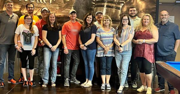 Our team loves spending time together in and out of the office and were happy to bowl and bond together.