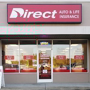 Direct Auto Insurance storefront located at 455 West Church Street, Lexington
