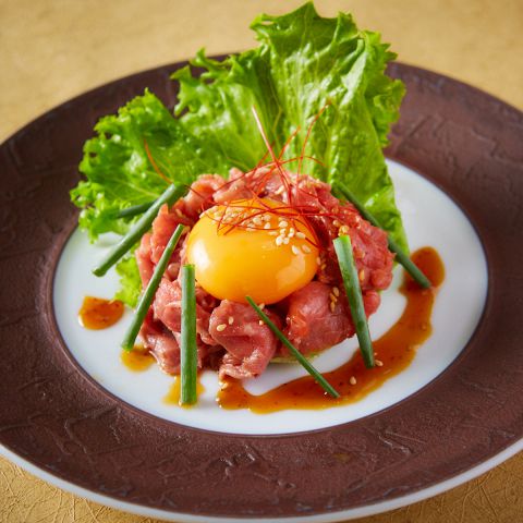 熟成肉 牛冷しゃぶユッケ仕立て