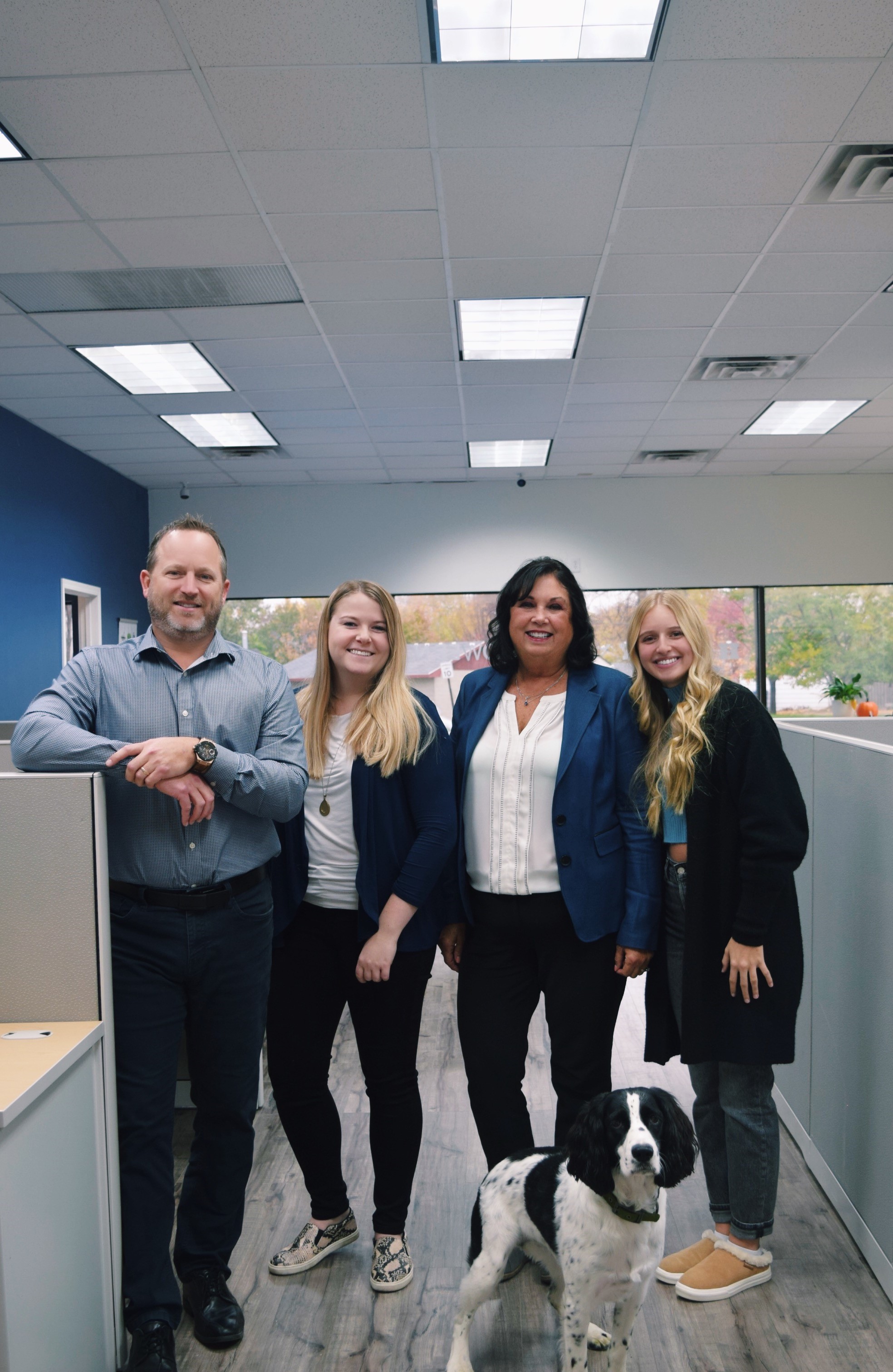The Lyle Group Team photo with our mascot Cash.