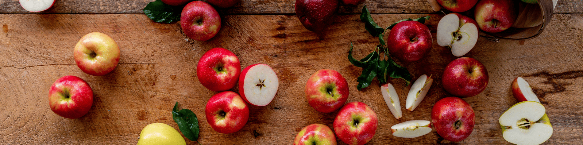 Apples on a table