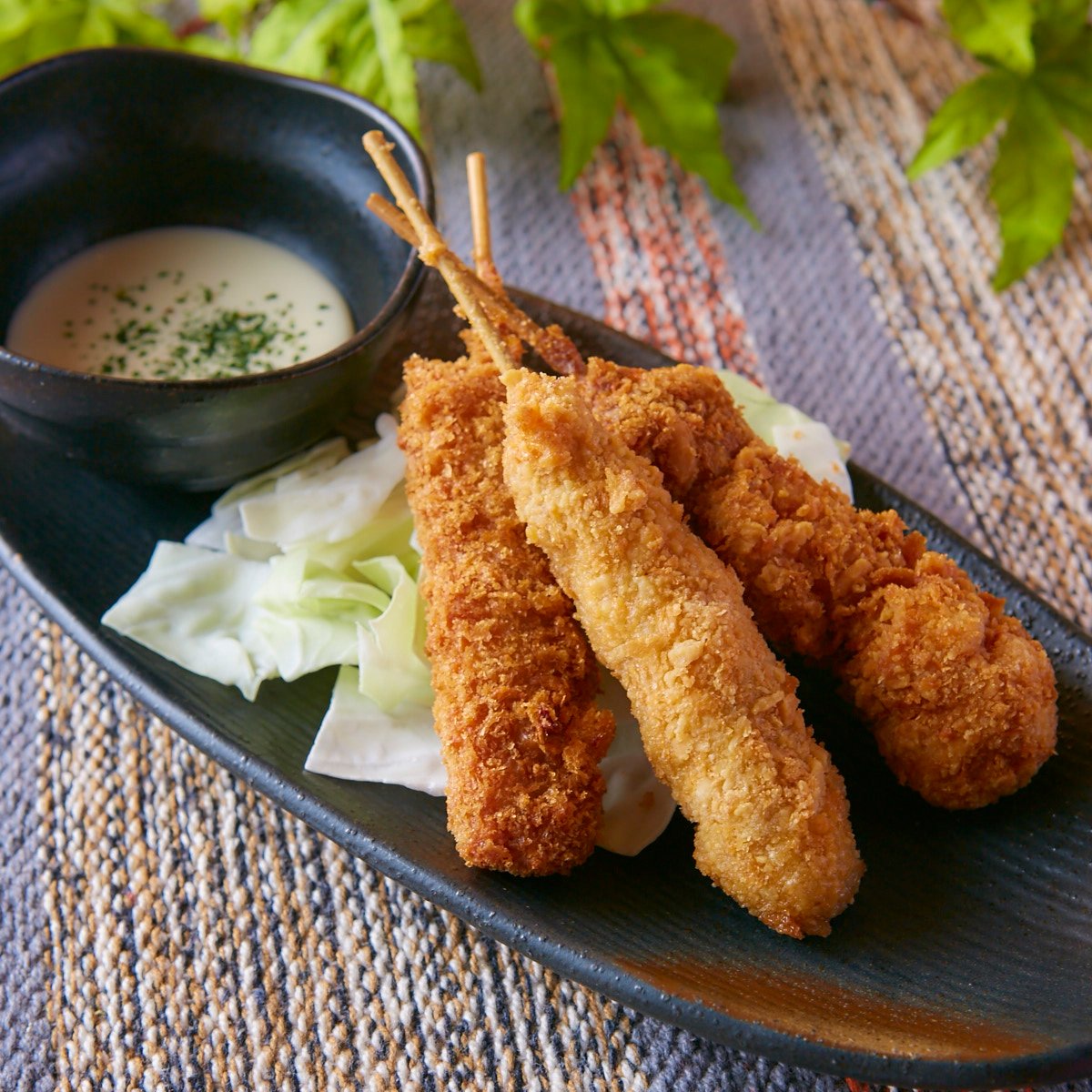 帆立貝柱の串揚げ