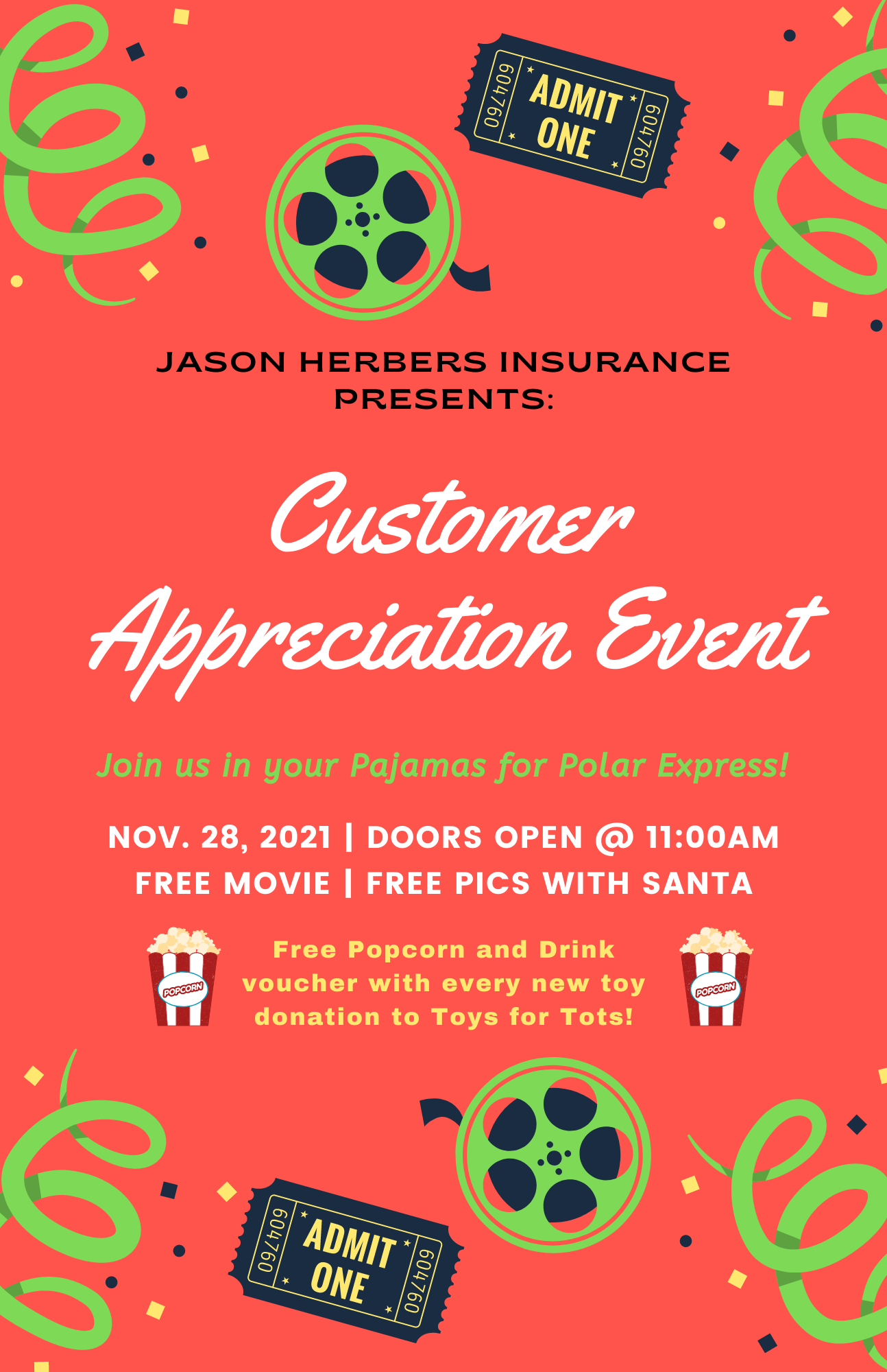 Customer Appreciation Event-11/28/21
