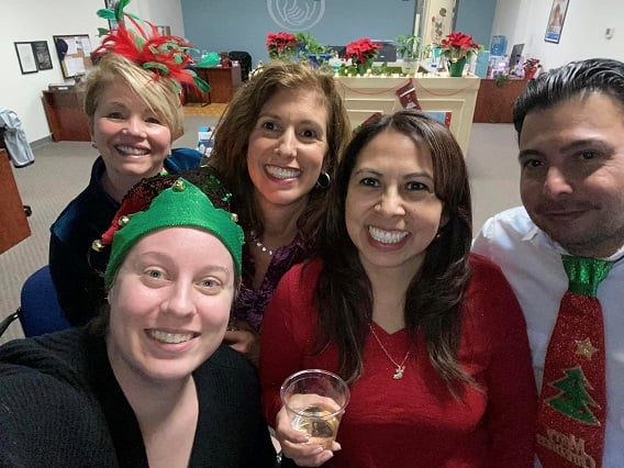 Holiday team picture! Merry Christmas season! Love celebrating with my team. So appreciative to have this group!